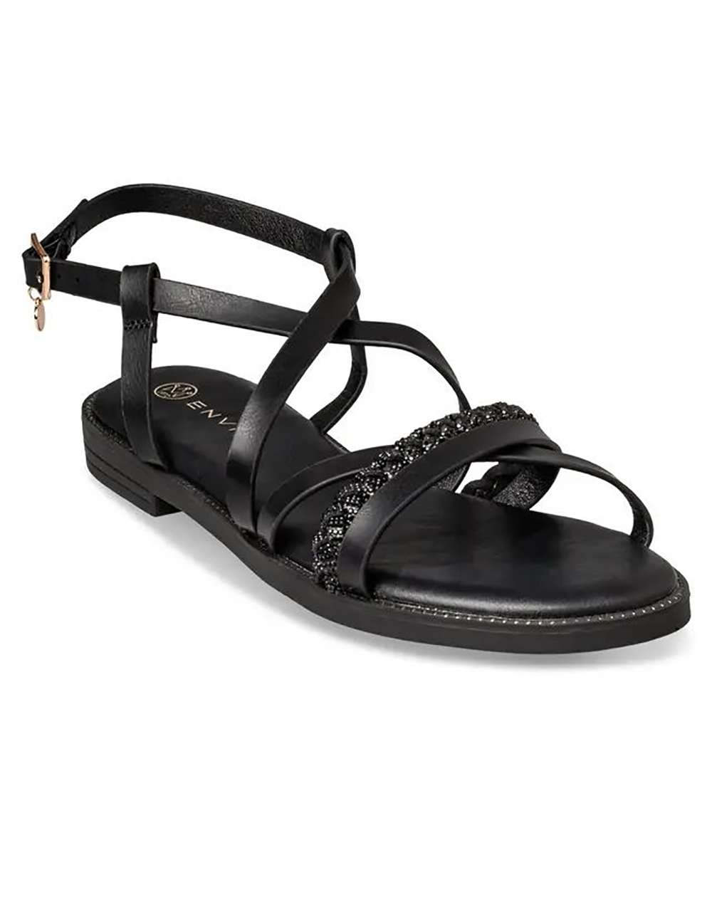 ENVIE ENVIE ΓΥΝΑΙΚΕΙΑ ΣΥΝΘΕΤΙΚΑ ΠΕΔΙΛΑ ΦΛΑΤ E96-23288-BLACK Black - 2