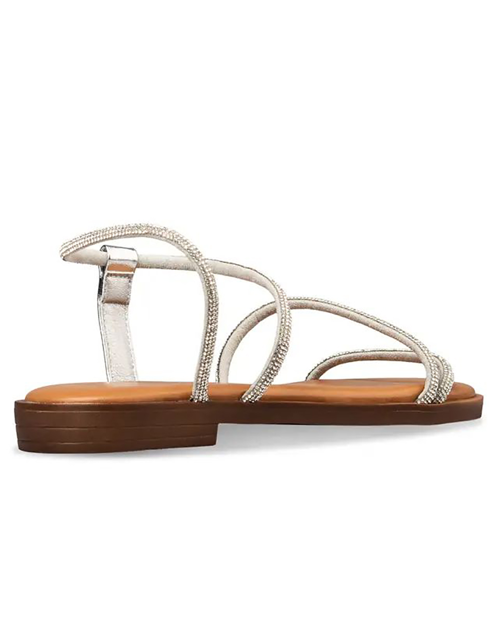 Envie Γυναικεία Συνθετικα Πεδιλα Φλατ E96-23302-Silver Metallicsilver Γυναικεία παπούτσια Εσπαντριγιες Σανδαλια Politikos Shop Πολιτικός