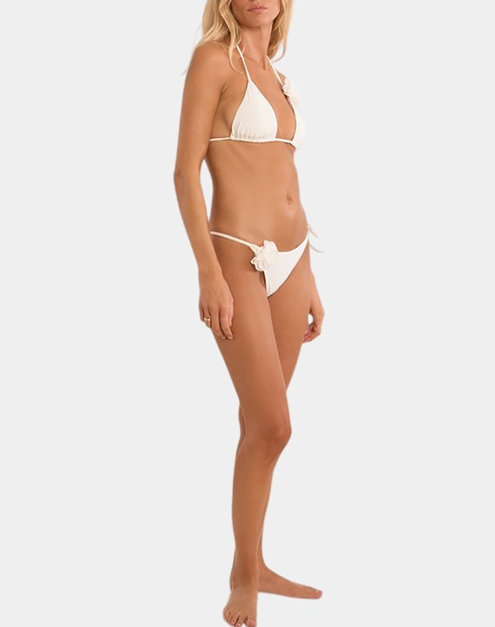 MOLLY BRACKEN LADIES SWIMWEAR BOTTOM TMB220EE-WHITE White