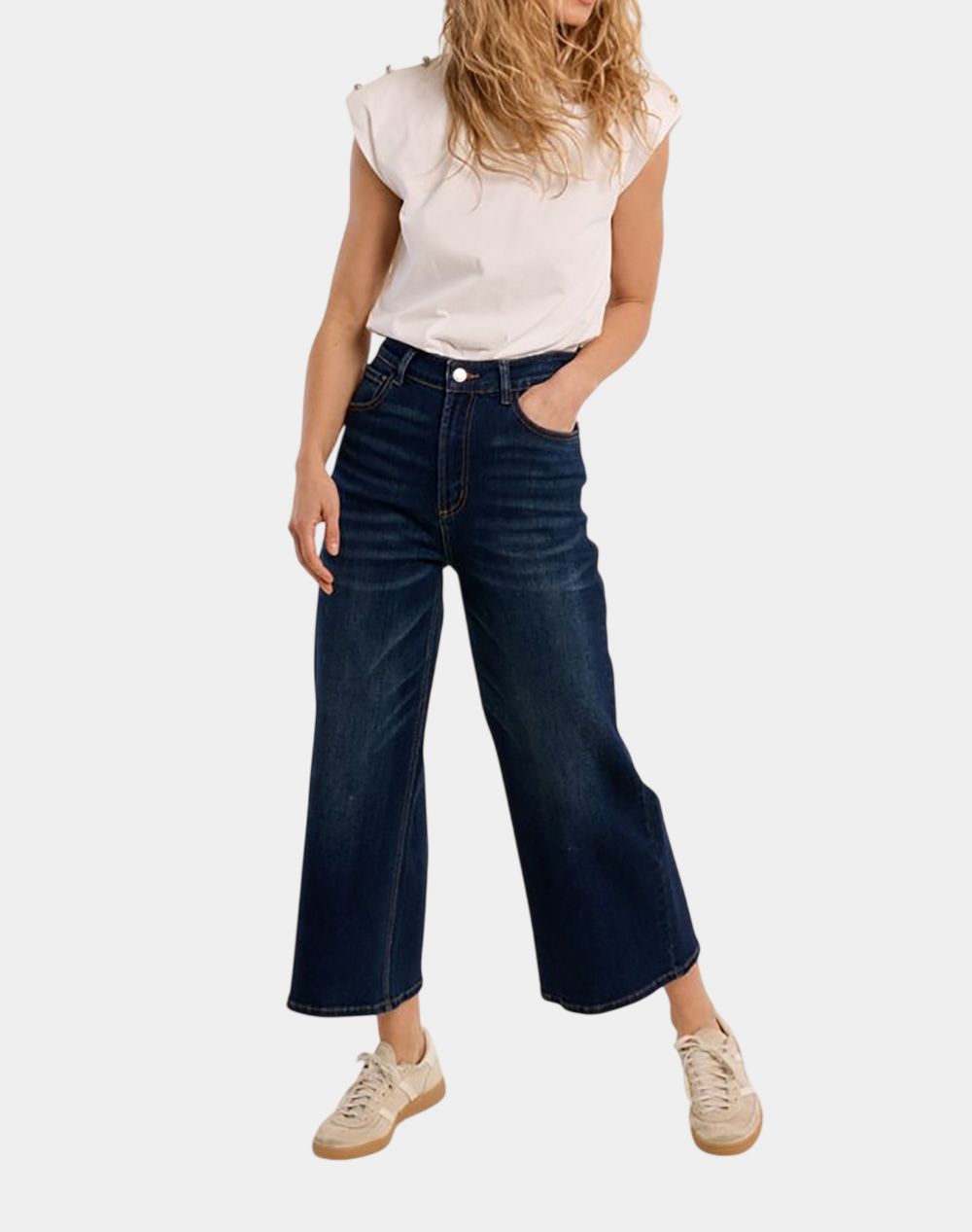 Molly Bracken Ladies Woven Pants Ed66Cn-Brut Denim Denimdarkblue Γυναικεία ρούχα παντελόνια Jean 5P Cargo Politikos Shop Πολιτικός