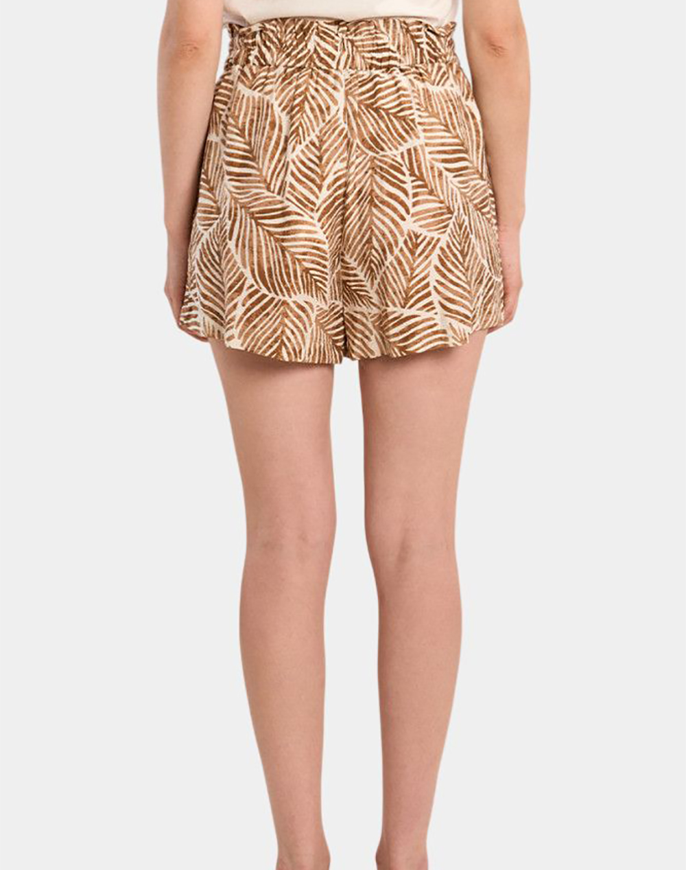 MOLLY BRACKEN LADIES WOVEN SHORTS N300EE-CAMEL MATHILDE Camel