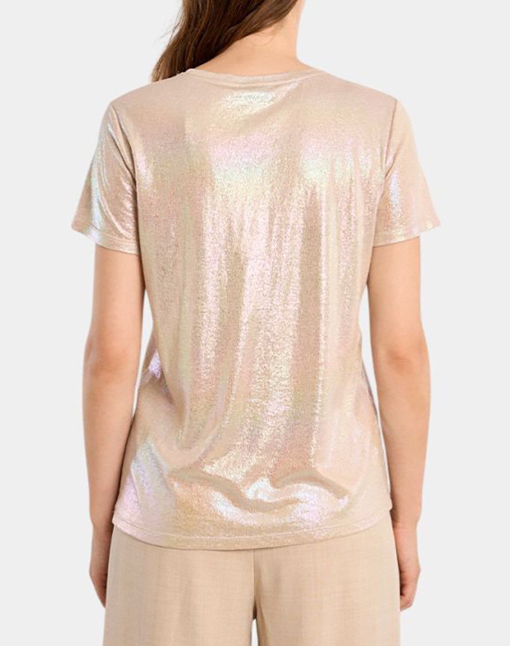 MOLLY BRACKEN MOLLY BRACKEN LADIES KNITTED TEE TS103EP-BEIGE Biege - 2