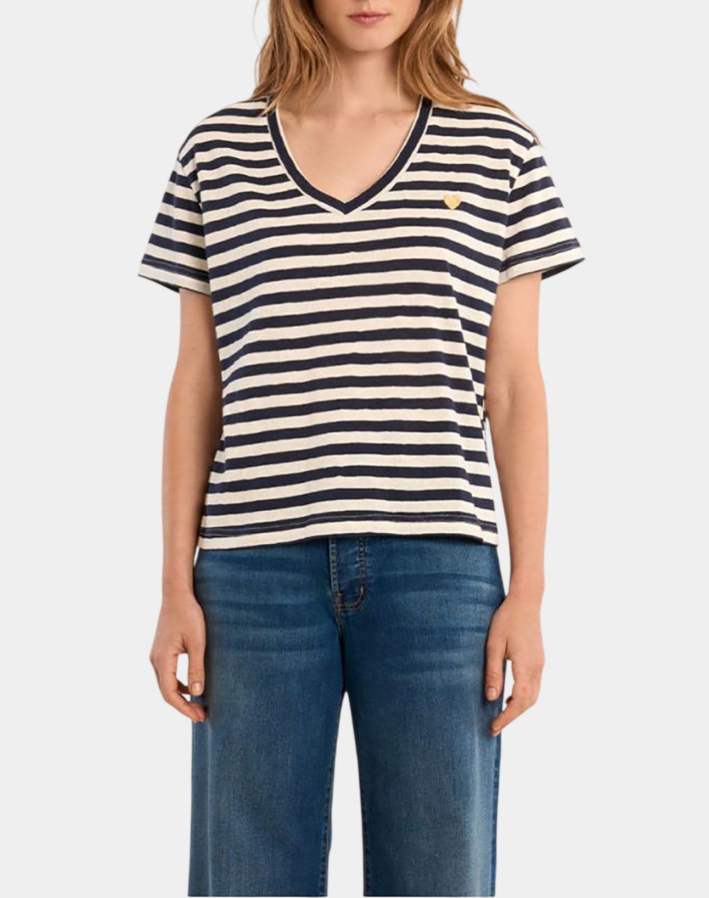 MOLLY BRACKEN LADIES KNITTED TEE EF1639EP-NAVY BLUE NavyBlue
