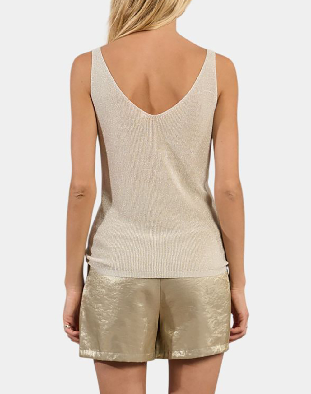 MOLLY BRACKEN LADIES KNITTED TANK TOP LAW135EE-OFFWHITE OffWhite φωτογραφία