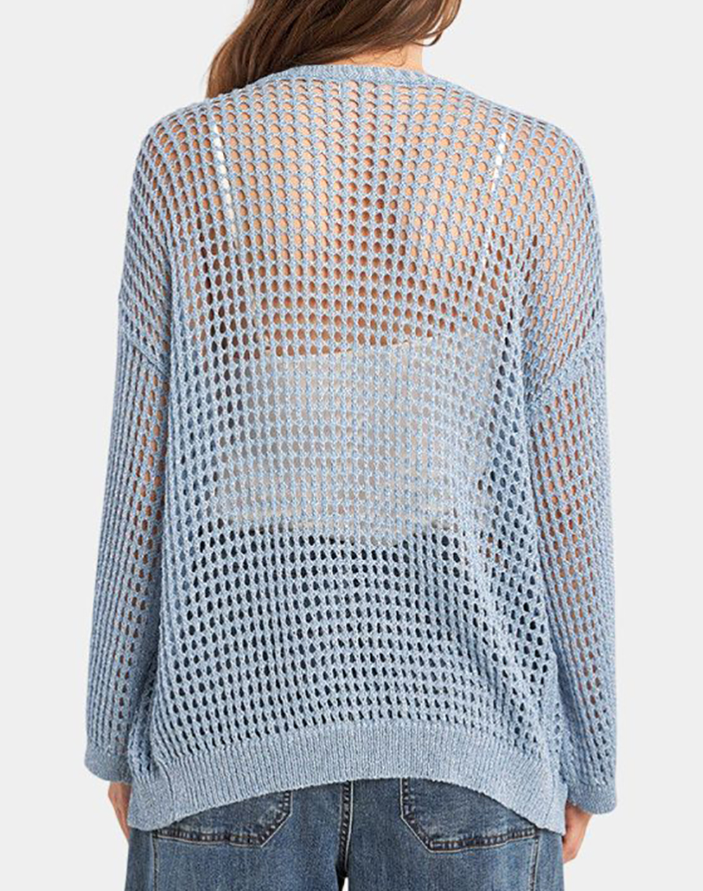 MOLLY BRACKEN LADIES KNITTED CARDIGAN LA1711EP-BLUE LightBlue φωτογραφία