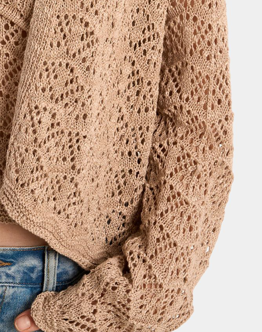 Molly Bracken Ladies Knitted Cardigan La1501Ep-Beige Biege Γυναικεία ρούχα μπλούζες Πλεκτά Politikos Shop Πολιτικός