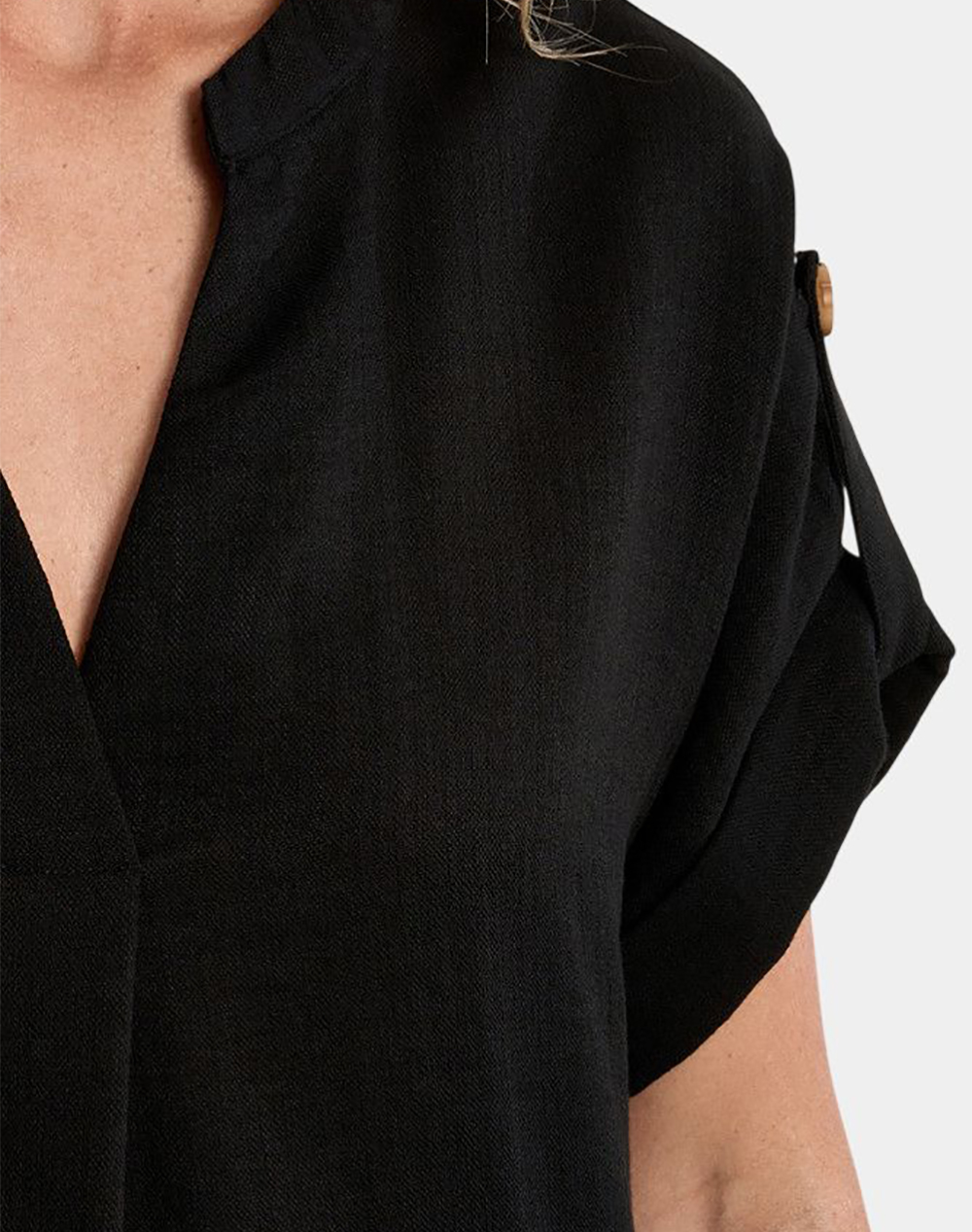Molly Bracken Ladies Woven Dress P1871Ep-Black Black Γυναικεία ρούχα φορέματα Politikos Shop Πολιτικός
