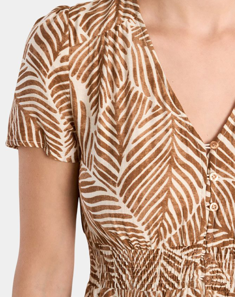 MOLLY BRACKEN LADIES WOVEN DRESS N297EE-CAMEL MATHILDE Camel φωτογραφία