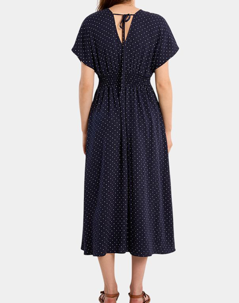MOLLY BRACKEN LADIES WOVEN DRESS LA1876BEP-NAVY BLUE NavyBlue φωτογραφία