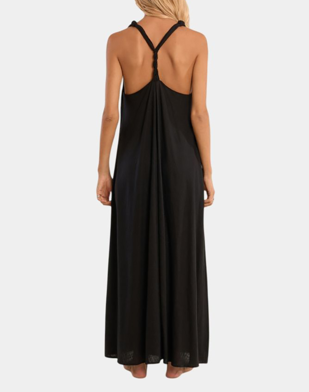 MOLLY BRACKEN LADIES WOVEN DRESS NB104EE-BLACK Black φωτογραφία