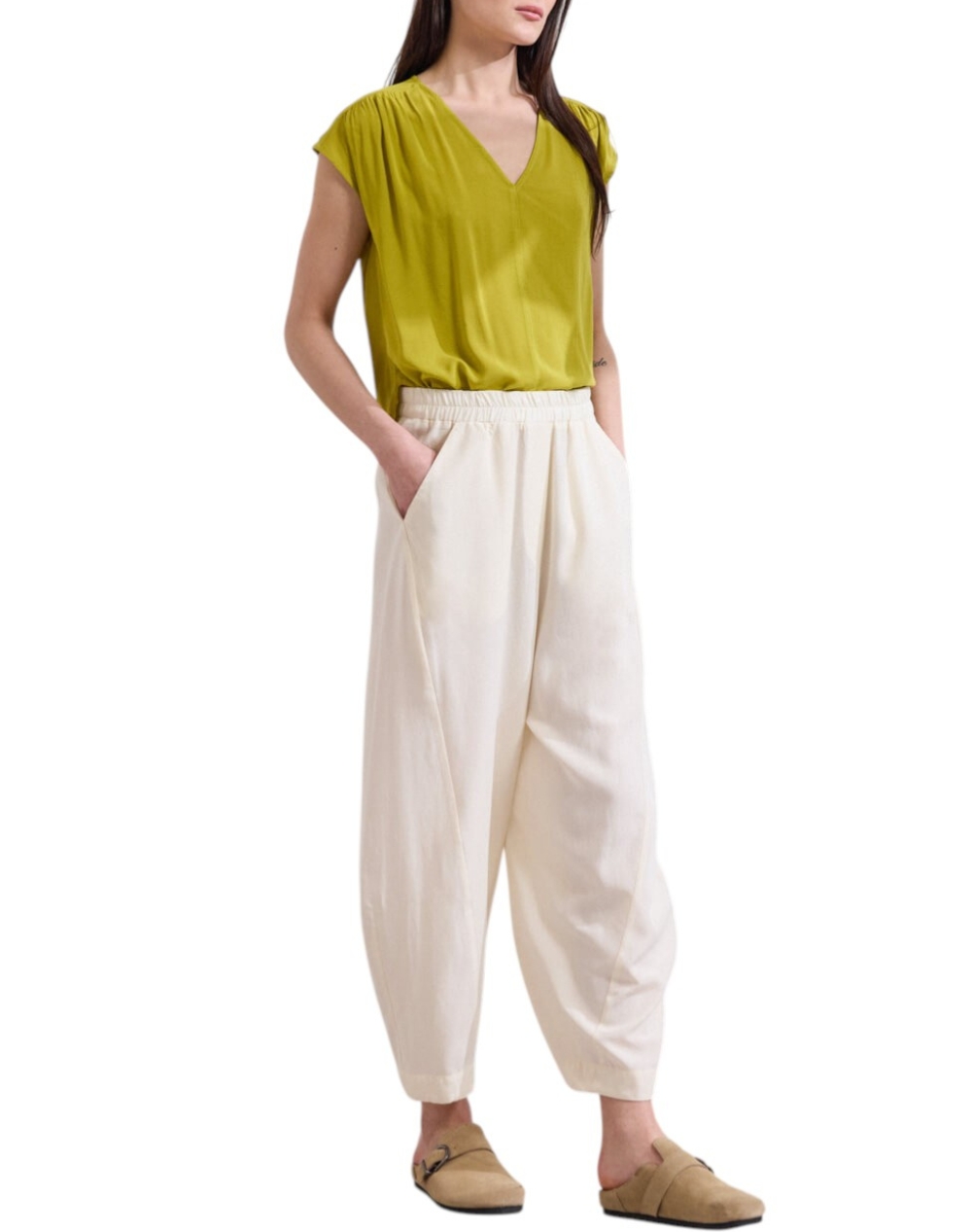 NAMASTE NAMASTE ΠΑΝΤΕΛΟΝΙ MERCADO SS0126042-WHITE White - 2