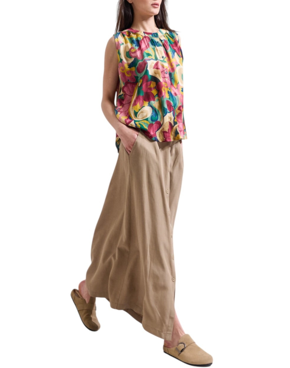 NAMASTE ΦΟΥΣΤΑ SERENELLA SS0326006-ELEPHANT SandyBrown