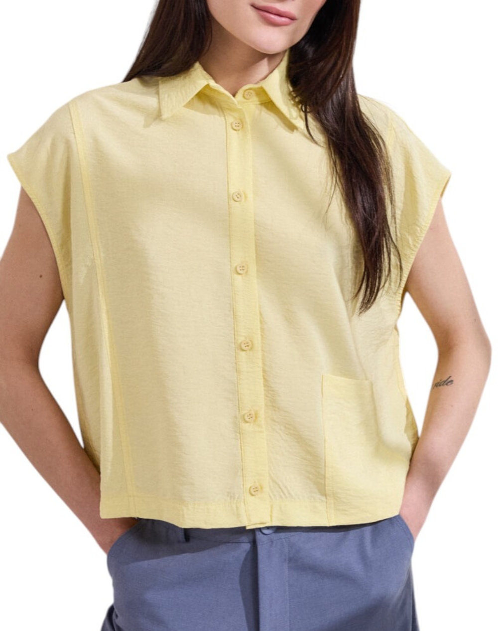 NAMASTE ΠΟΥΚΑΜΙΣΟΙ OPAL_1 SS0426038-YELLOW Yellow