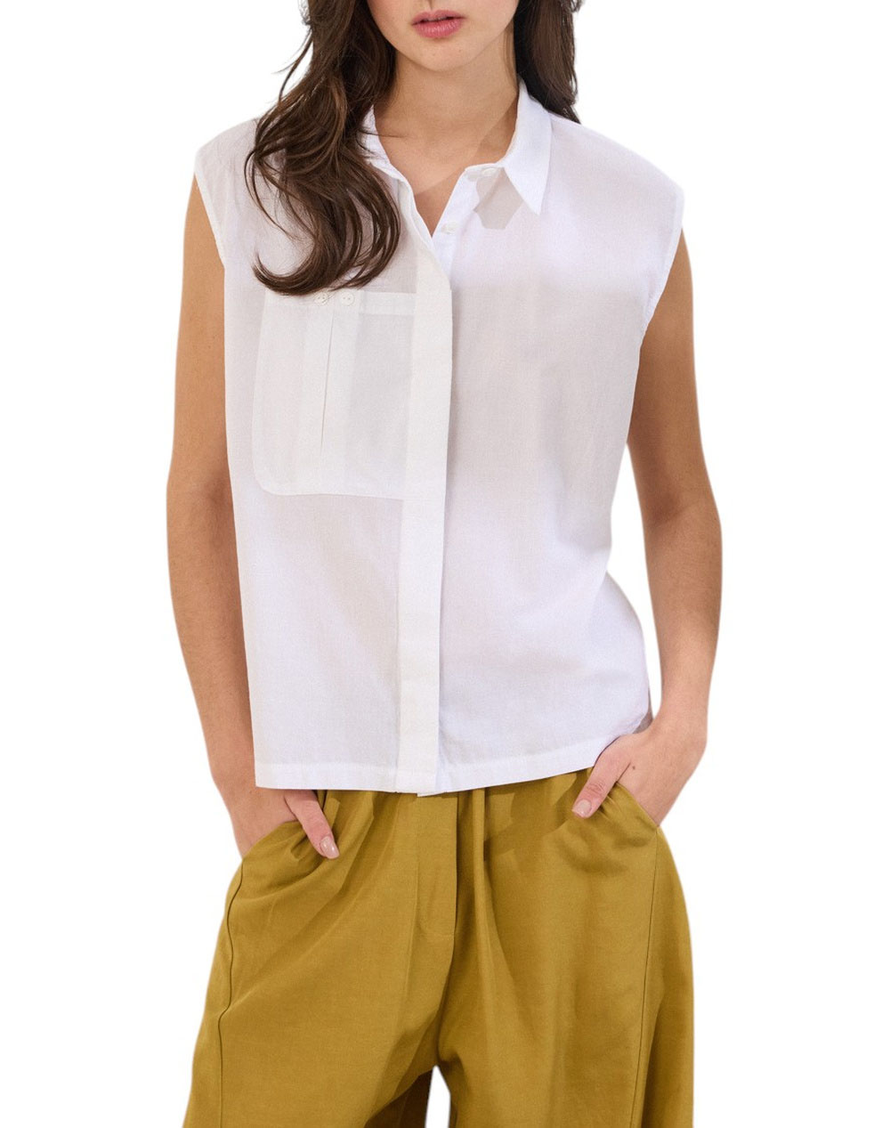 NAMASTE ΠΟΥΚΑΜΙΣΟ ROSELLA SS0426028-WHITE White