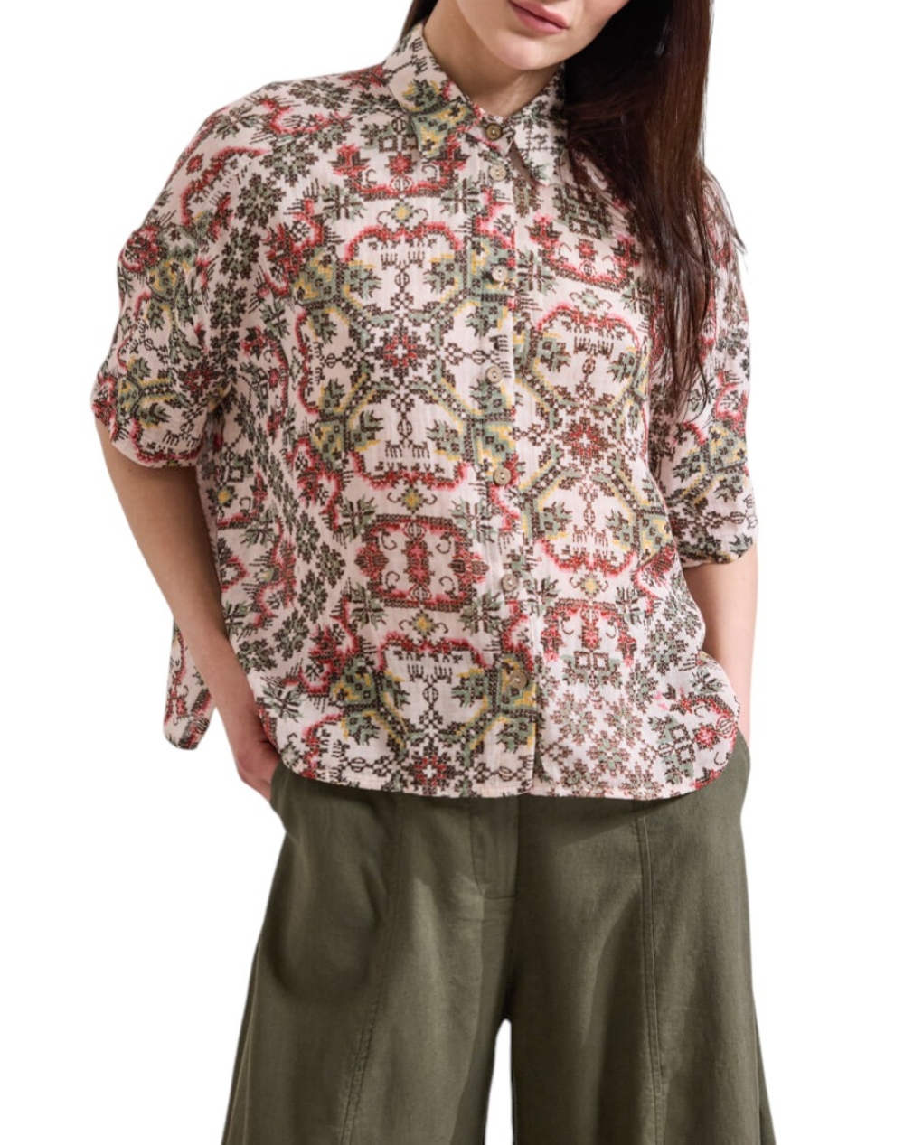 NAMASTE ΠΟΥΚΑΜΙΣΟ PATRICIA SS0426019-CREAM Multi