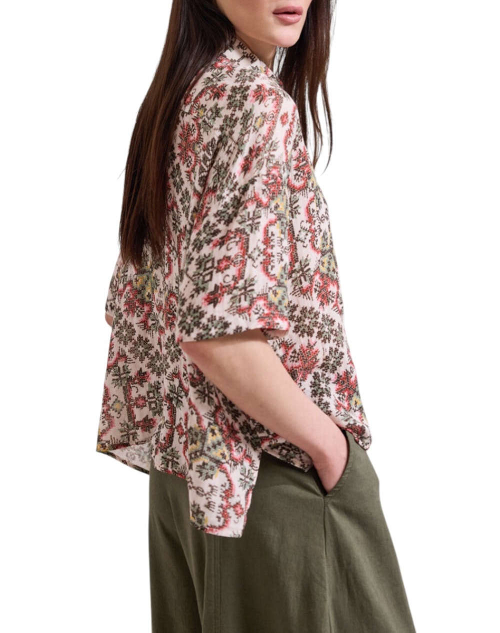 NAMASTE NAMASTE ΠΟΥΚΑΜΙΣΟ PATRICIA SS0426019-CREAM Multi - 2