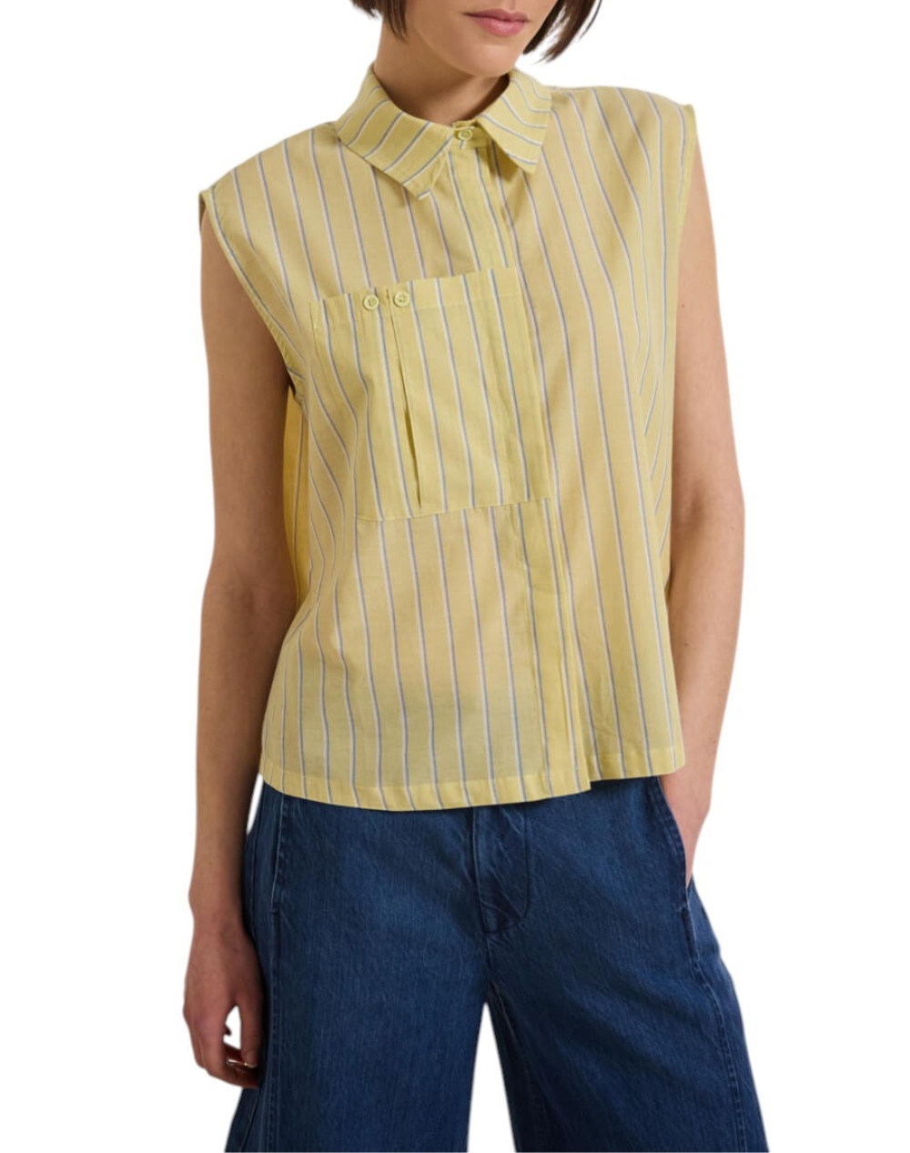 NAMASTE ΠΟΥΚΑΜΙΣΟ ROSELLA_1 SS0426024-YELLOW Yellow