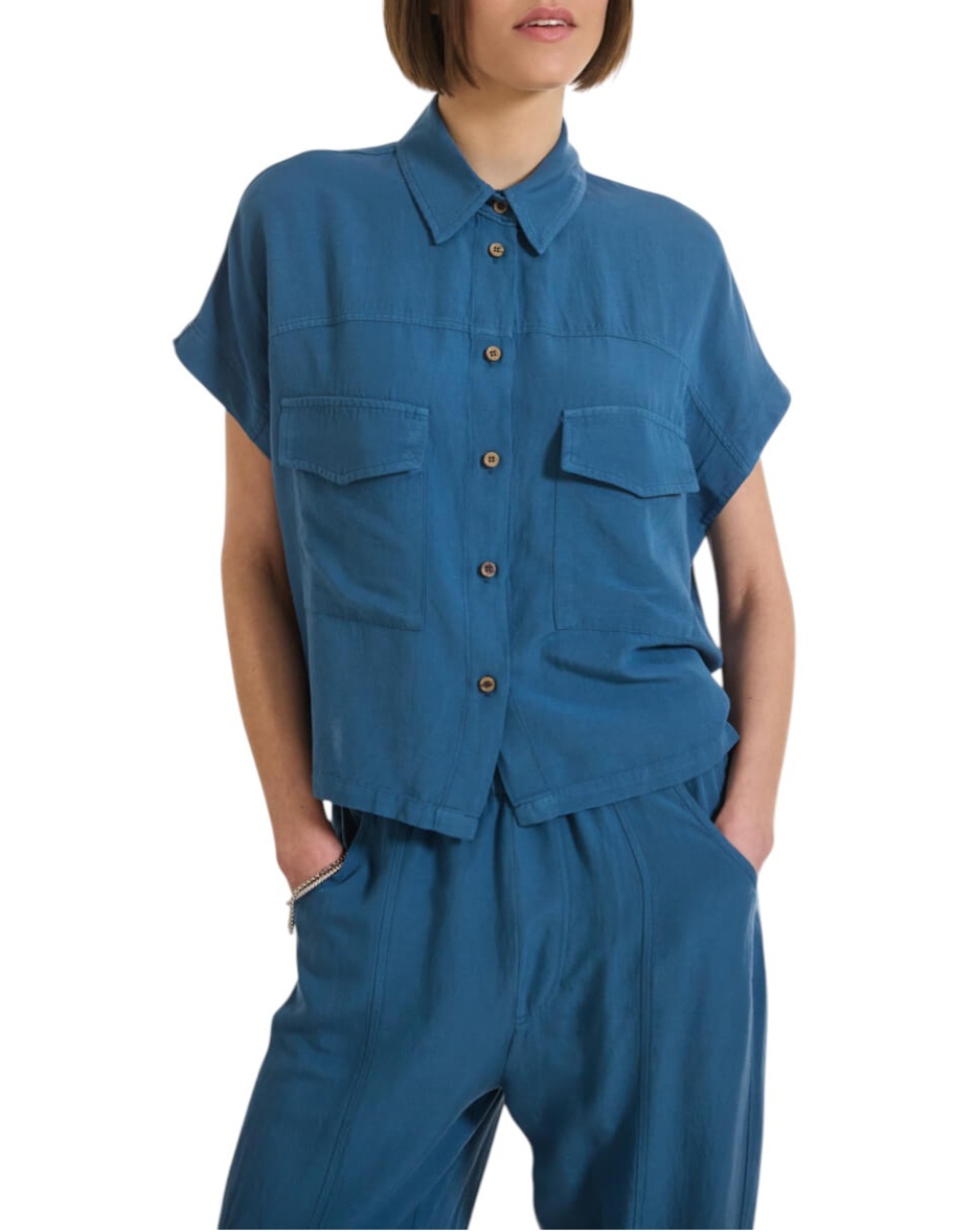 NAMASTE ΠΟΥΚΑΜΙΣΟ GORDON_1 SS0426032-RAF Blue