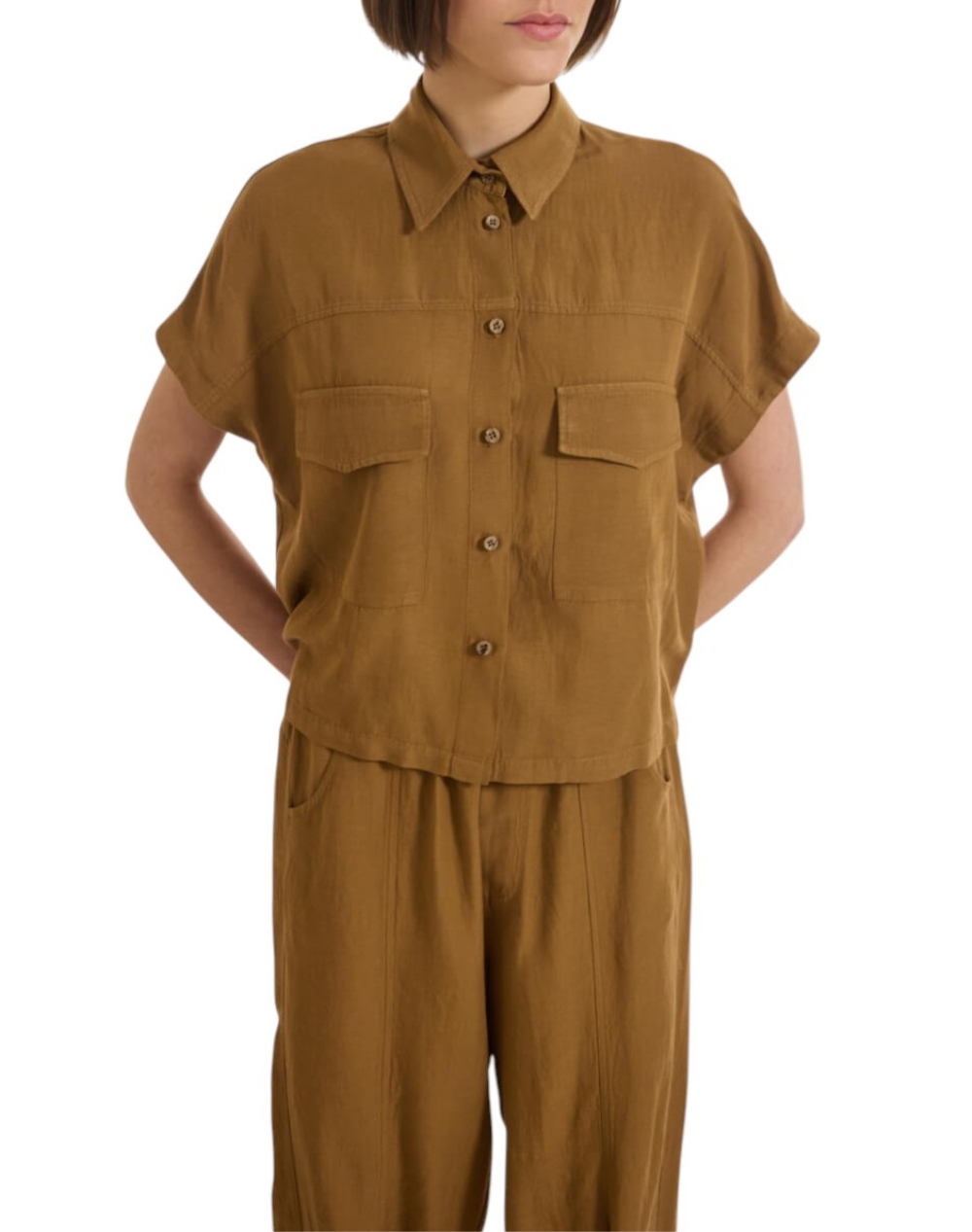 NAMASTE ΠΟΥΚΑΜΙΣΟ GORDON_1 SS0426032-DIJON Chocolate