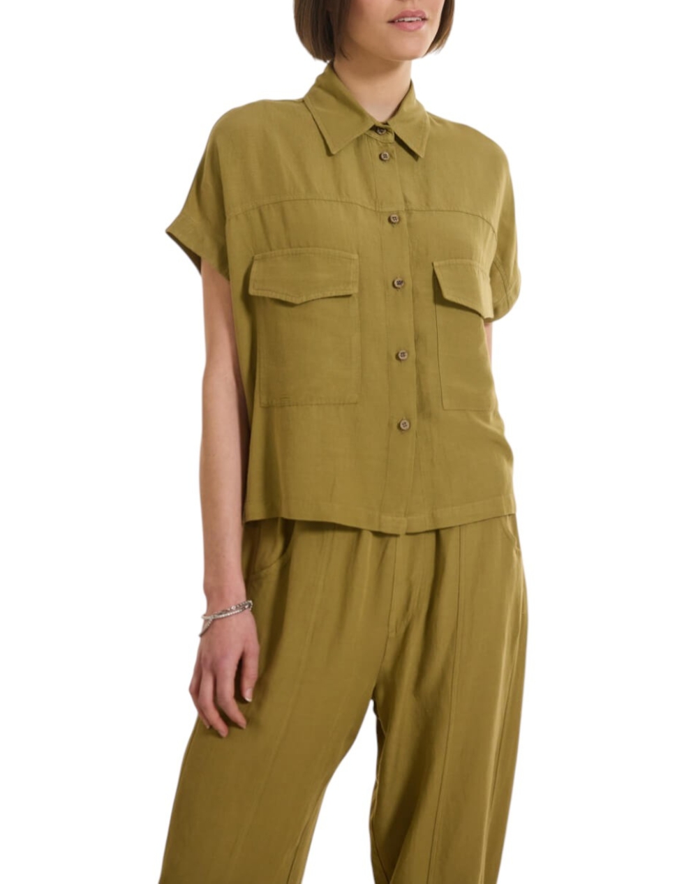 NAMASTE ΠΟΥΚΑΜΙΣΟ GORDON_1 SS0426032-OLIVE Olive