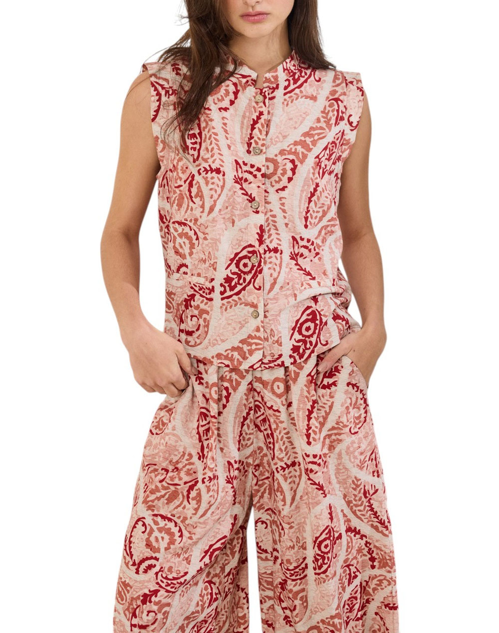 NAMASTE ΠΟΥΚΑΜΙΣΟ GLOW_1 SS0426023-SAGRIA LightRed