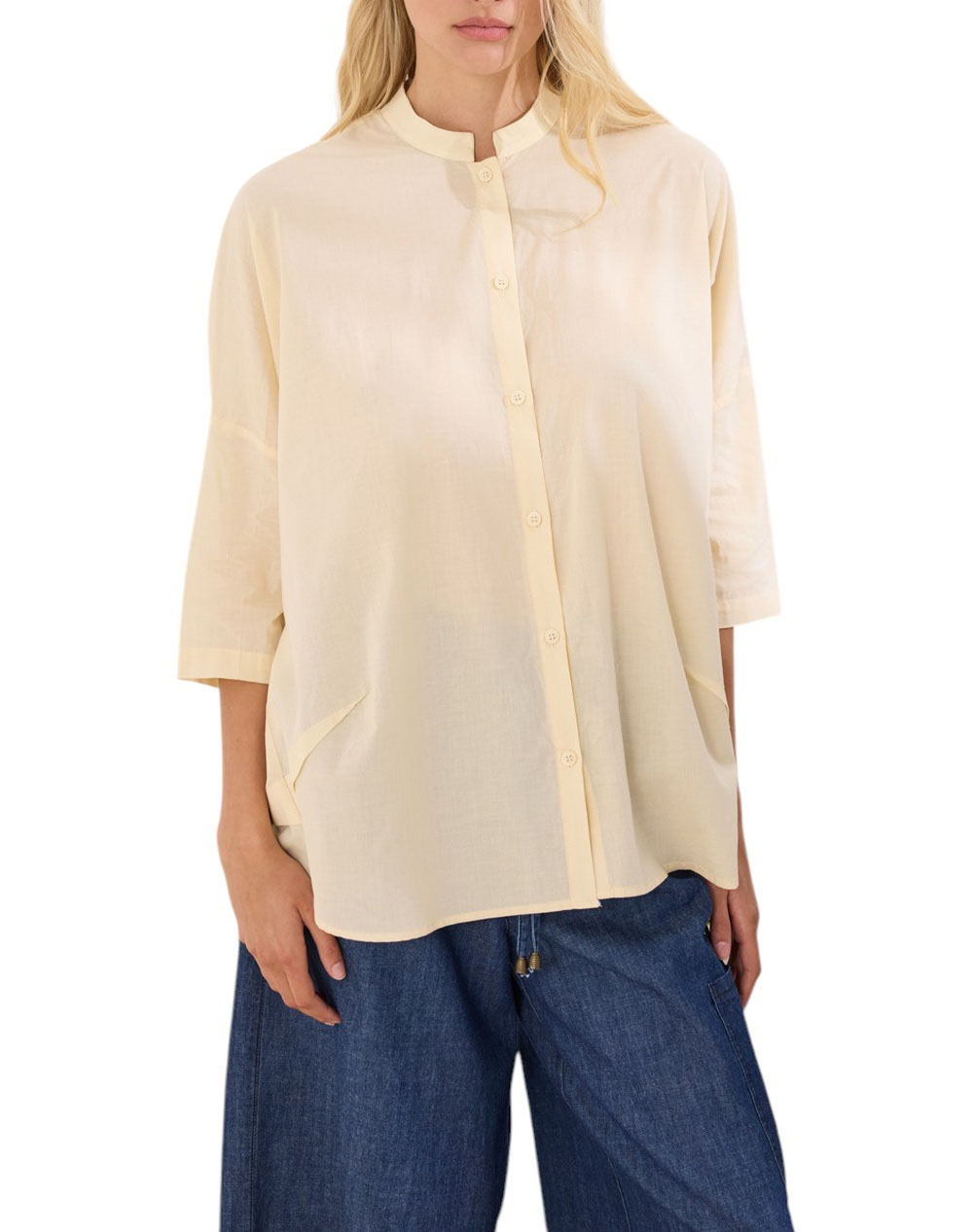 NAMASTE ΠΟΥΚΑΜΙΣΟ PORTERA SS0426035-CREAM Cream
