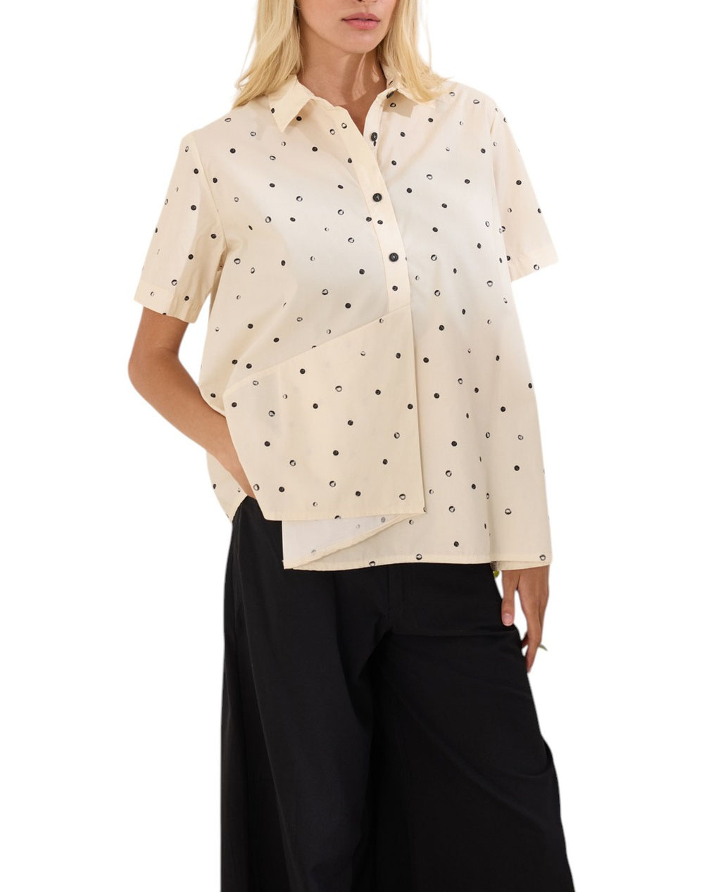 NAMASTE ΠΟΥΚΑΜΙΣΟ HEATHER SS0426027-CREAM Biege