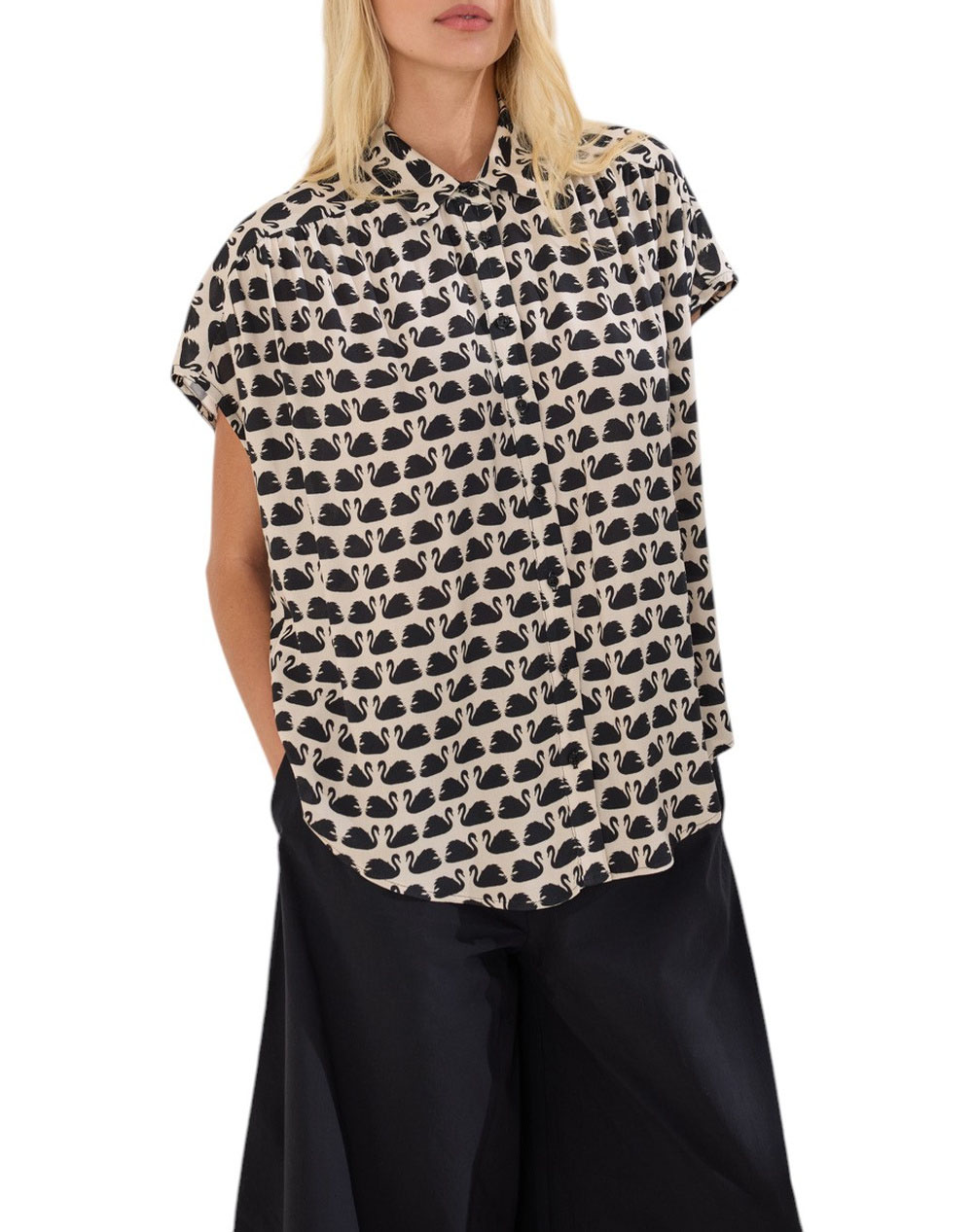 NAMASTE ΠΟΥΚΑΜΙΣΟ RAVET SS0426036-CREAM Multi