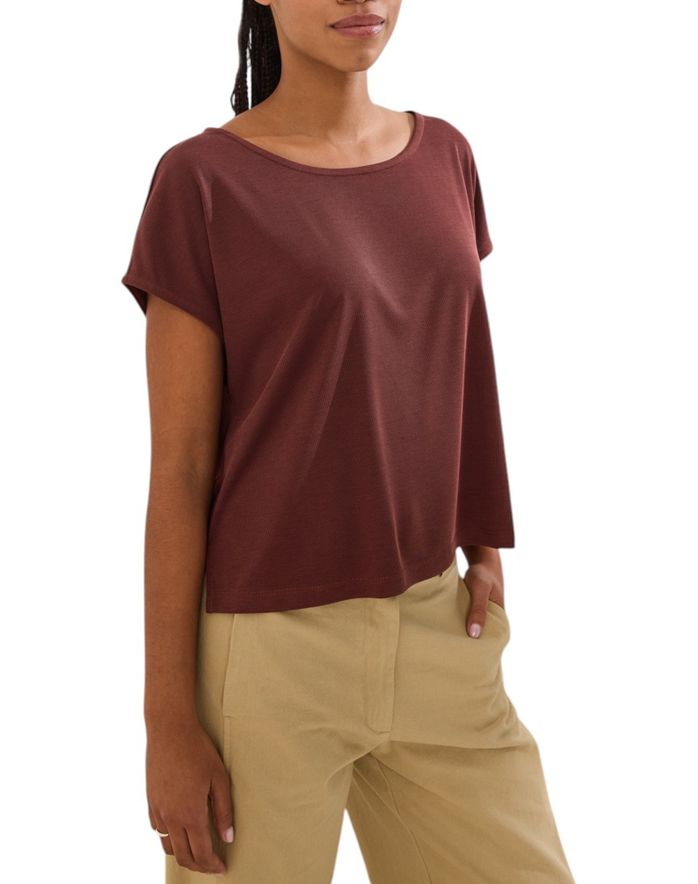 NAMASTE ΜΠΛΟΥΖΑ LIOREN SS0726004-CACAO Chocolate