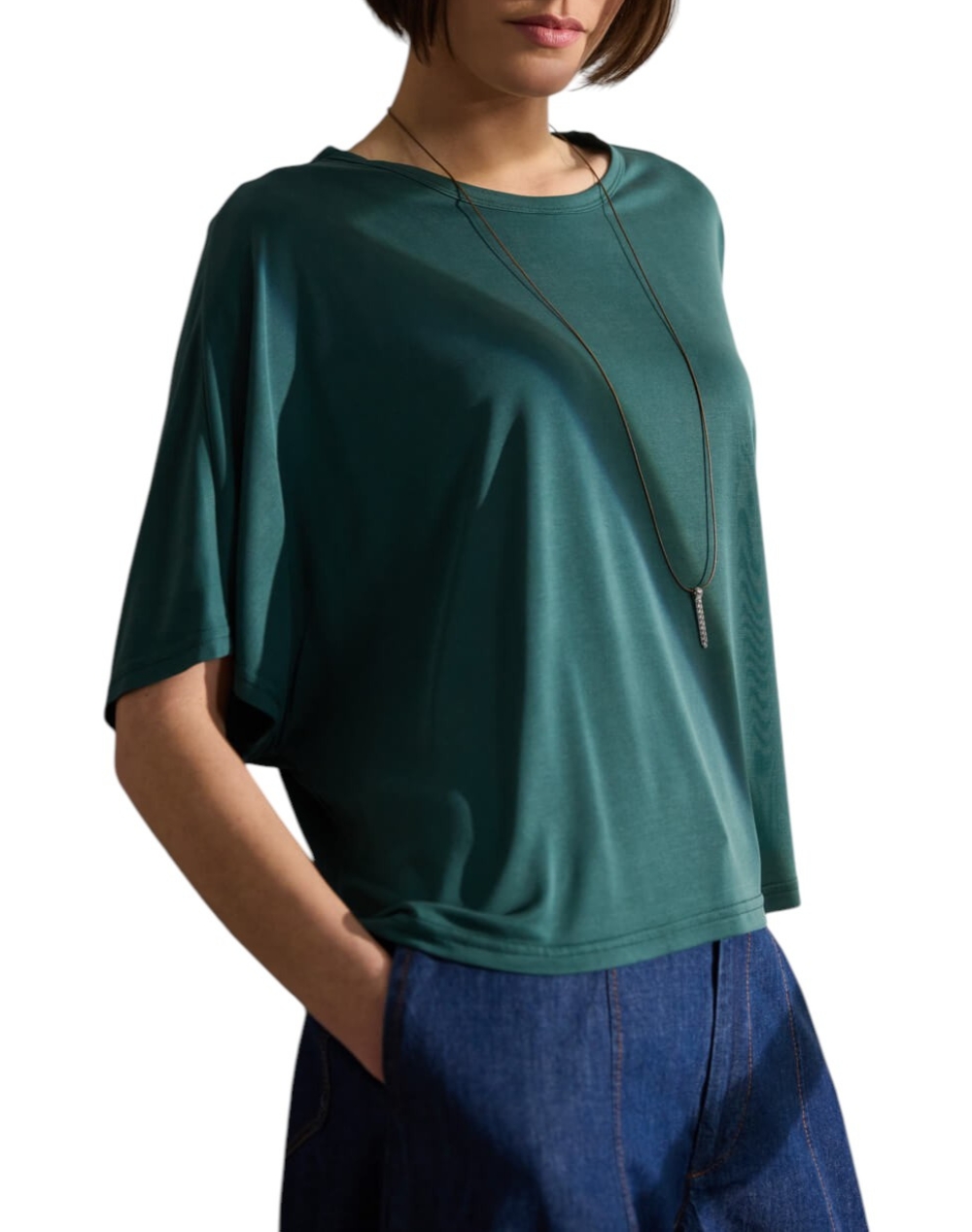 NAMASTE ΜΠΛΟΥΖΑ DICE SS0726005-GREEN DarkGreen