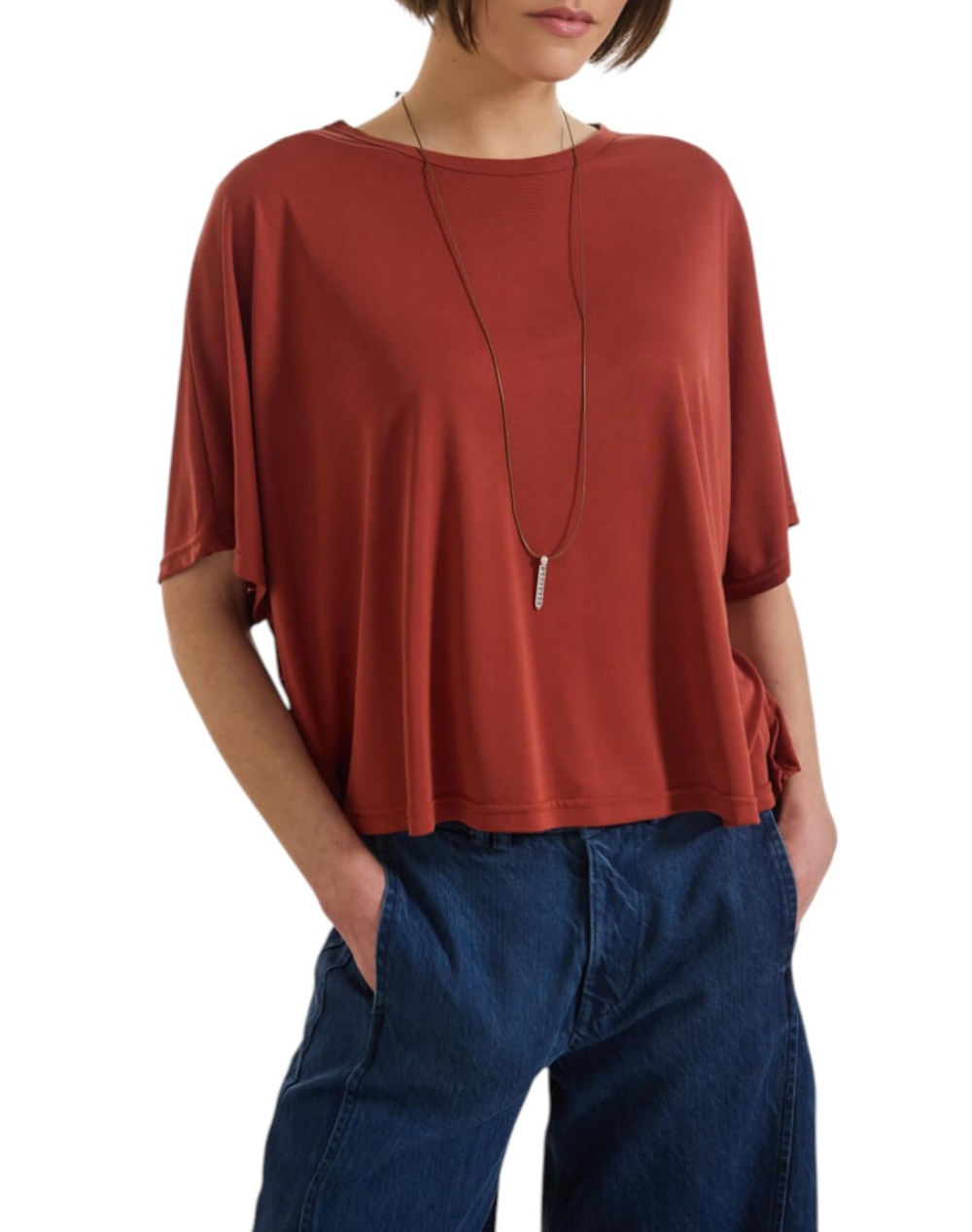 NAMASTE ΜΠΛΟΥΖΑ DICE SS0726005-HENNA Firebrick