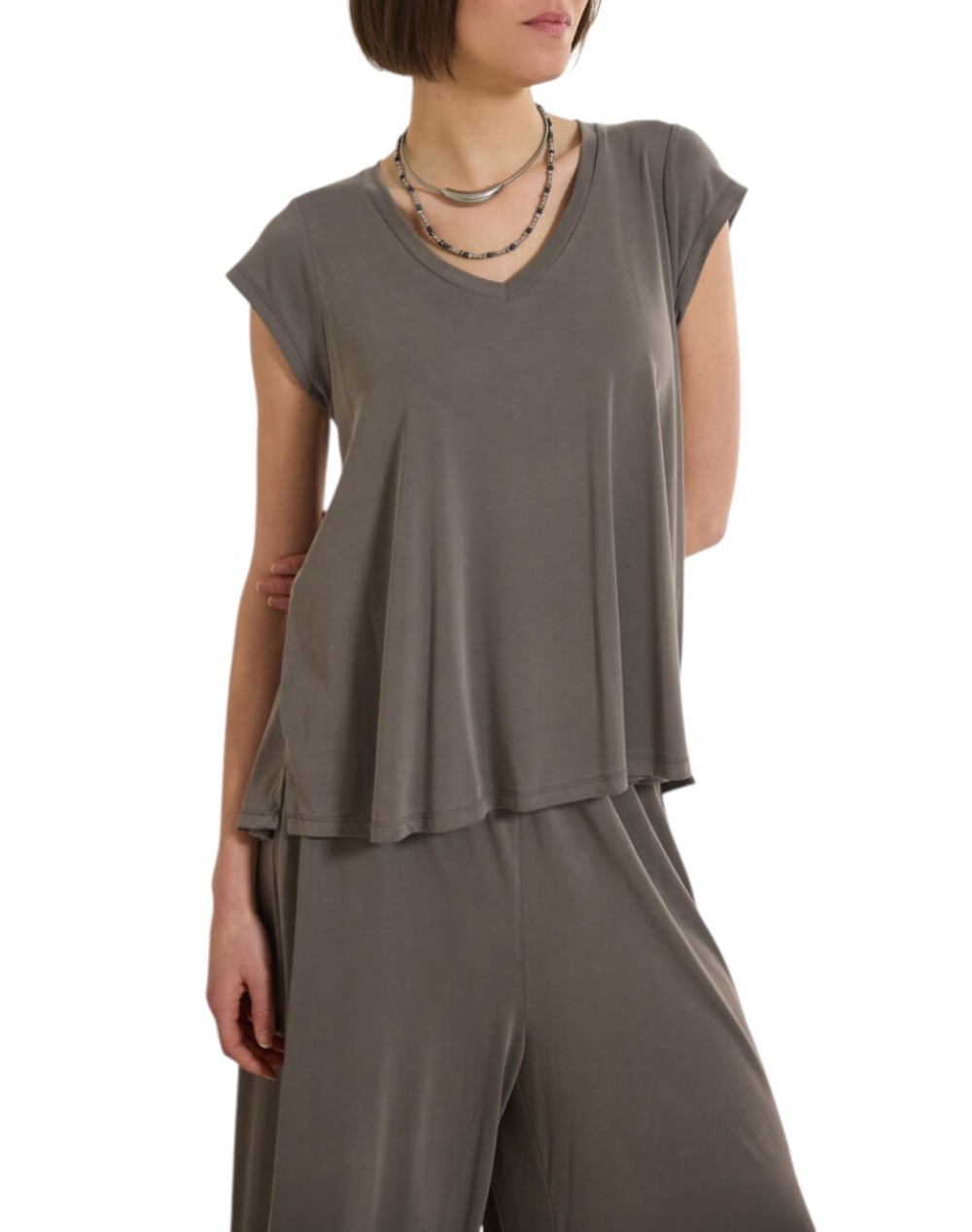 NAMASTE ΜΠΛΟΥΖΑ ARLUNA SS0726006-GREY DarkGray