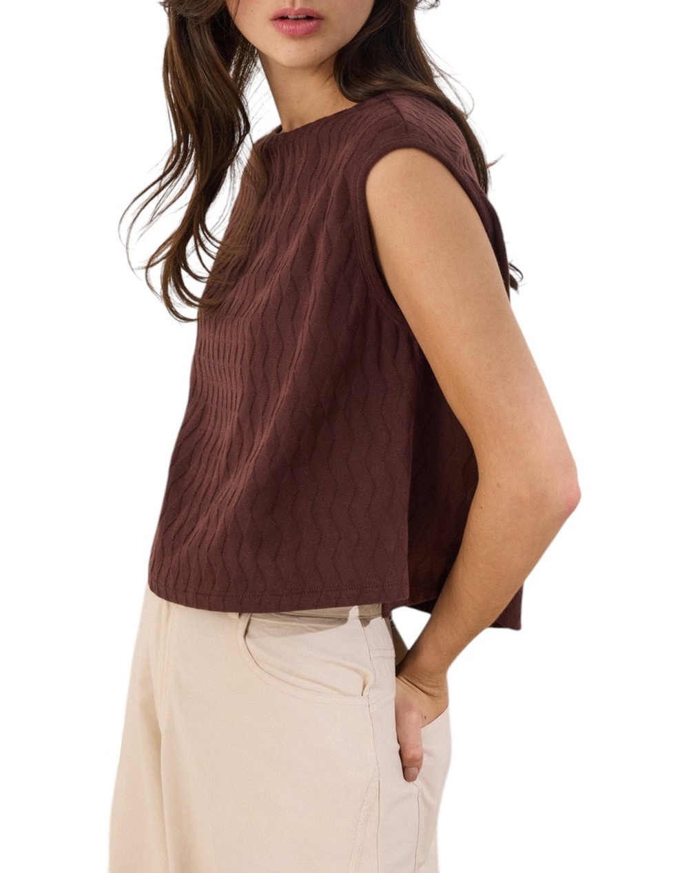 NAMASTE NAMASTE ΜΠΛΟΥΖΑ SIBELLE SS0726002-CACAO Chocolate - 2