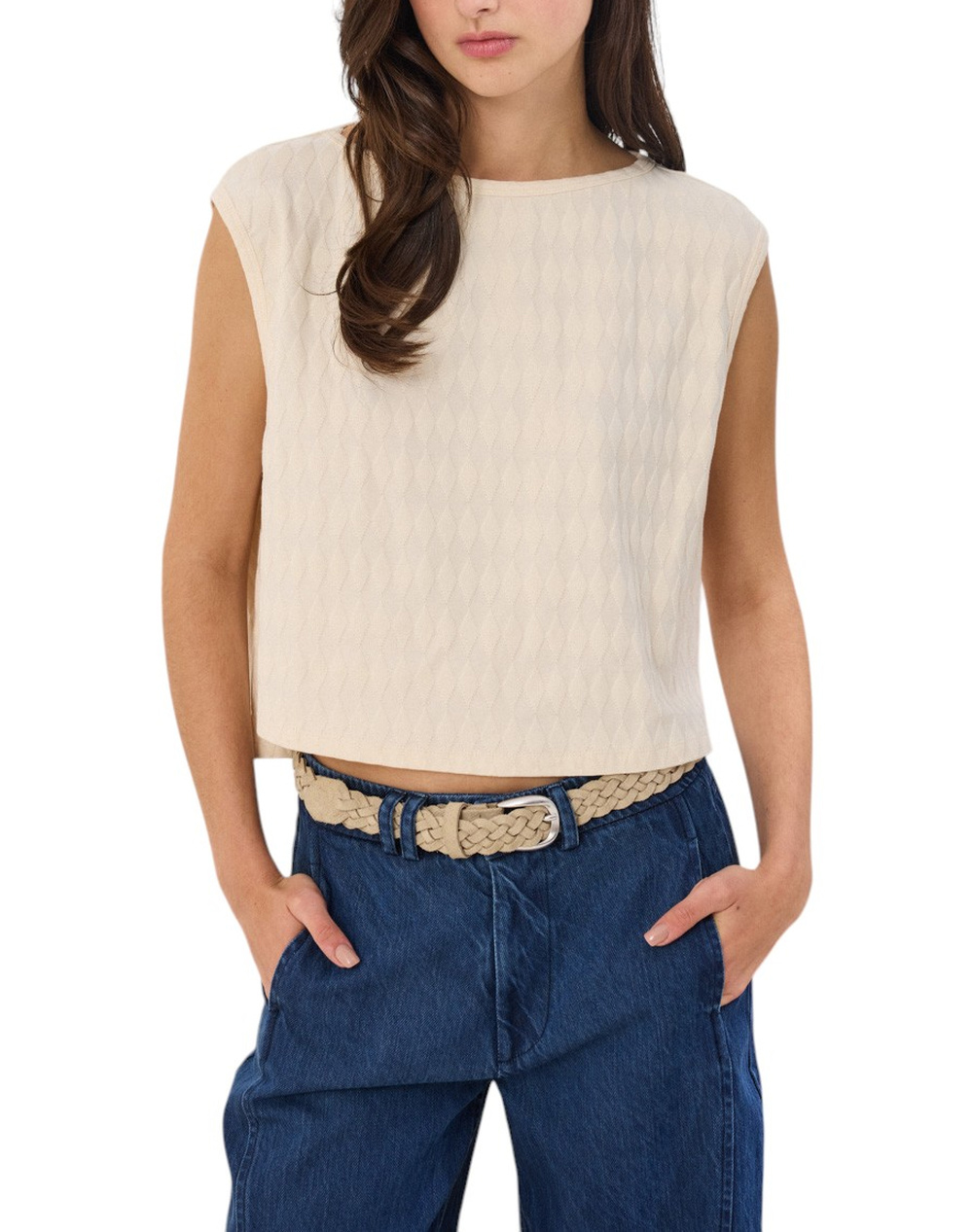 NAMASTE ΜΠΛΟΥΖΑ SIBELLE SS0726002-CREAM Cream