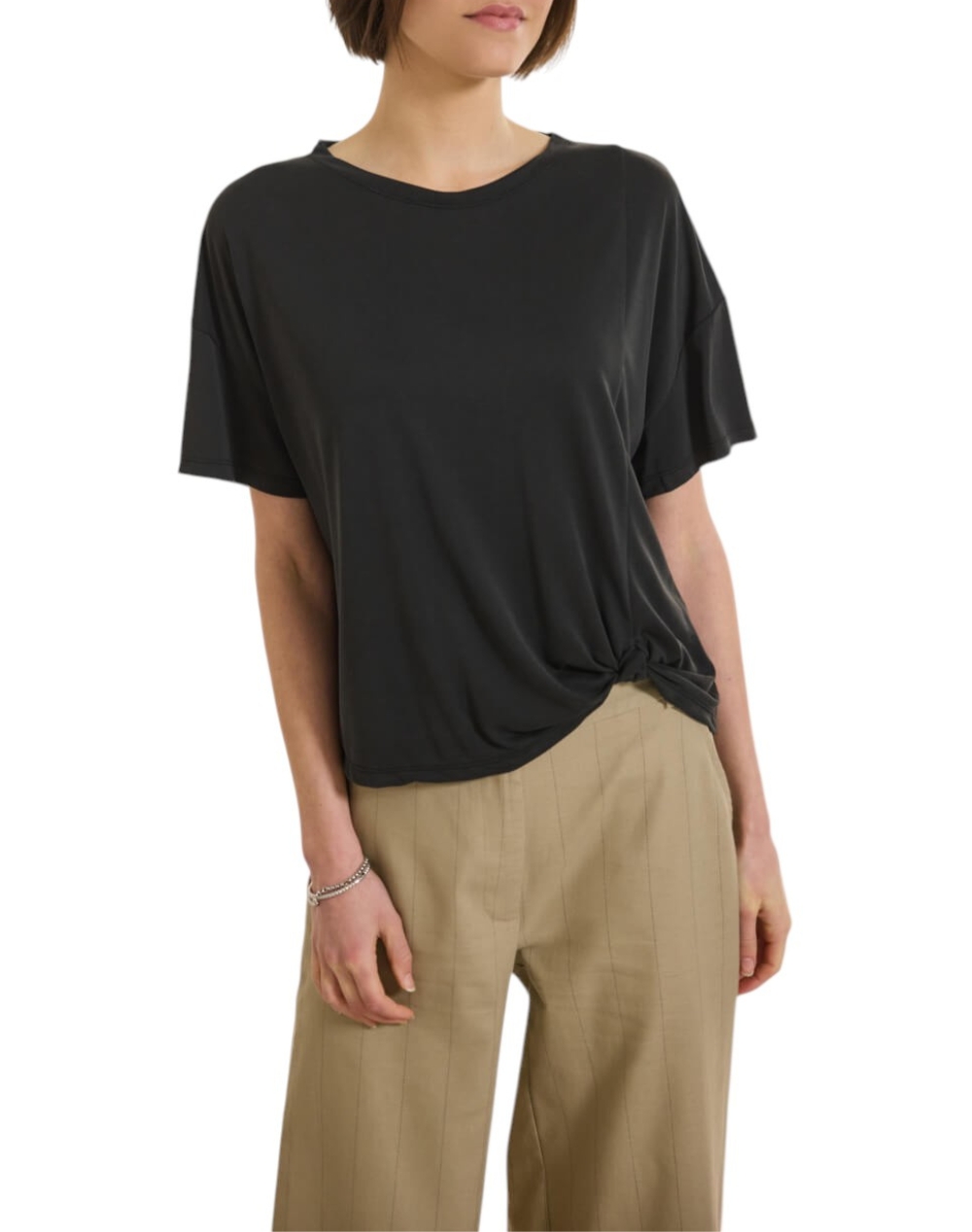 NAMASTE ΜΠΛΟΥΖΑ AVINE SS0726031-BLACK Black