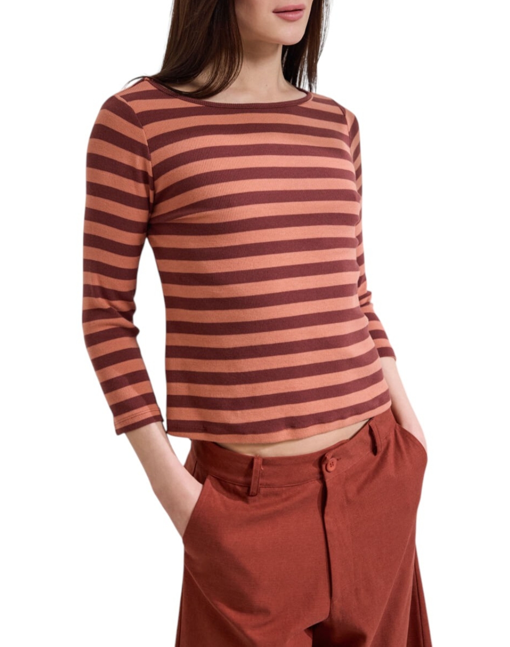 NAMASTE ΜΠΛΟΥΖΑ SS0726018-HENNA Firebrick