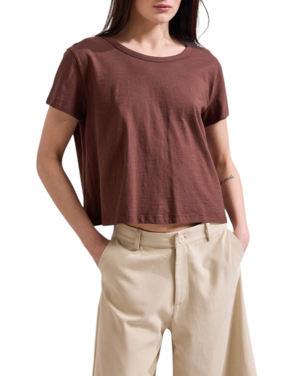 NAMASTE ΜΠΛΟΥΖΑ LUREYA SS0726009-CHOCO Chocolate