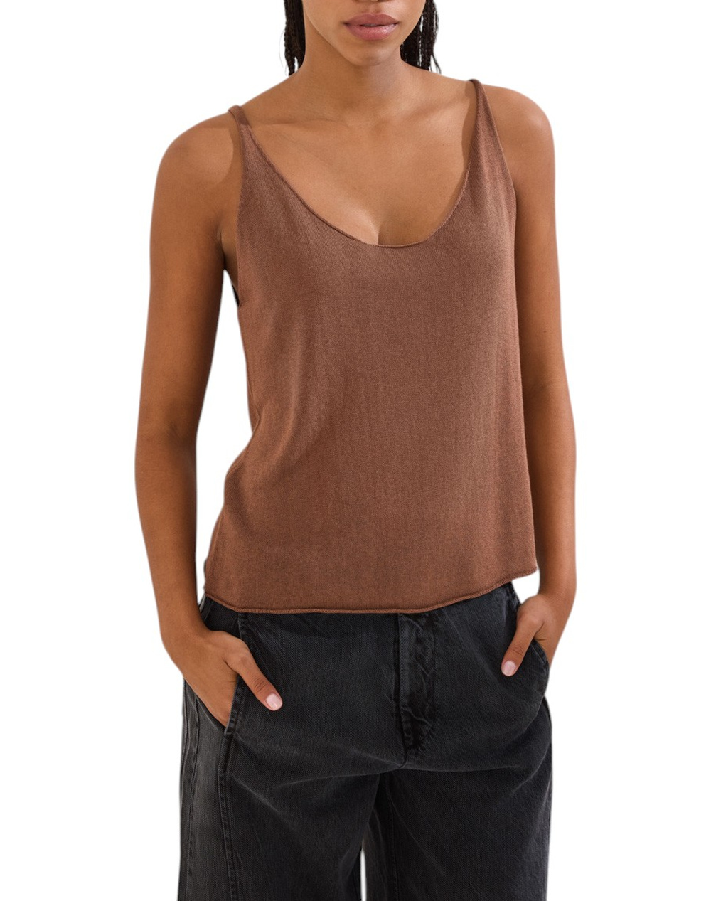 NAMASTE ΜΠΛΟΥΖΑ ZIA PS2326010-HENNA Chocolate
