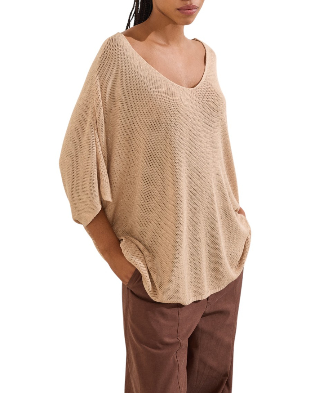 NAMASTE ΜΠΛΟΥΖΑ KYMOTHOI PS2326006-BEIGE Biege