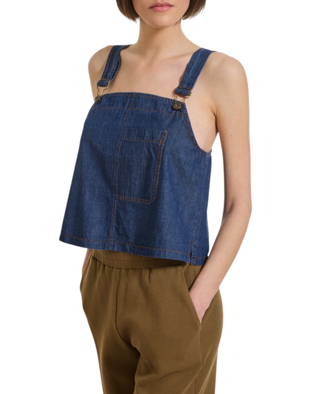 NAMASTE ΤΟΠ THESSA SS1326009-BLUE DenimBlue