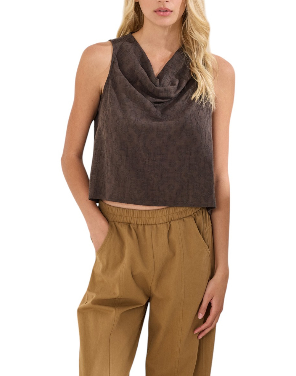 NAMASTE ΤΟΠ PARKELLA SS1326020-CACAO Chocolate