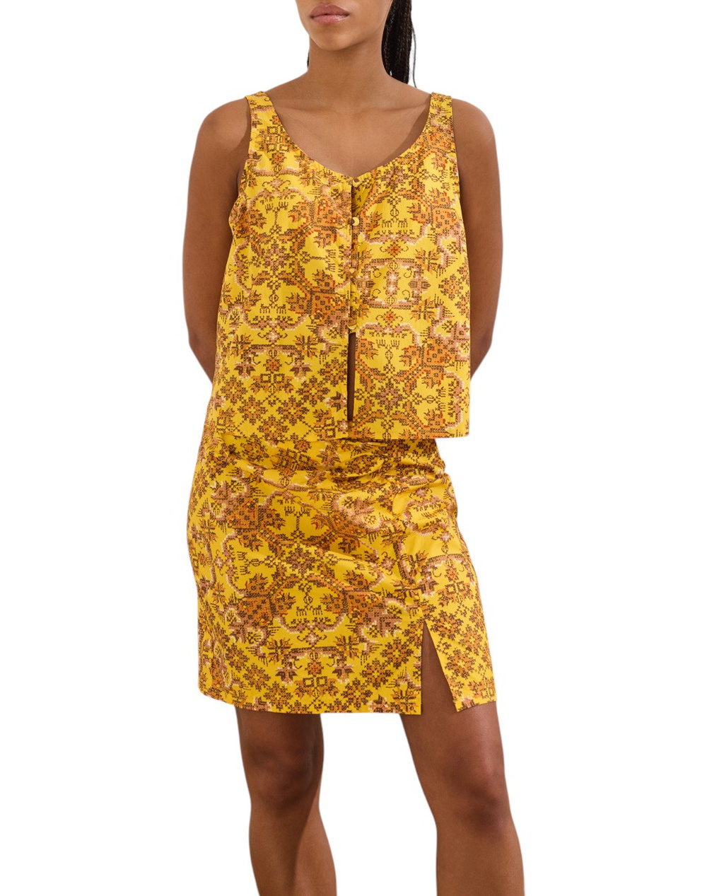 NAMASTE ΤΟΠ KENDRICK SS1326016-YELLOW Yellow