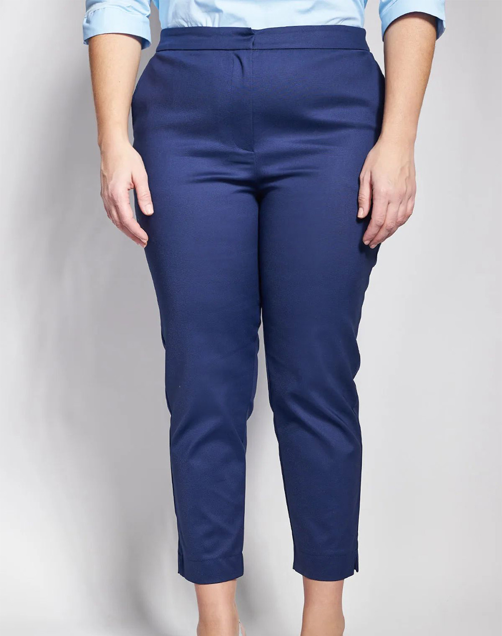 PARABITA Παντελόνι chino ανορθωτικό σε ίσια γραμμή 012610209706-003 Blue