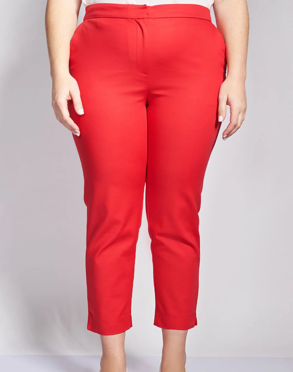 PARABITA Παντελόνι chino ανορθωτικό σε ίσια γραμμή 012610209706-004 Red