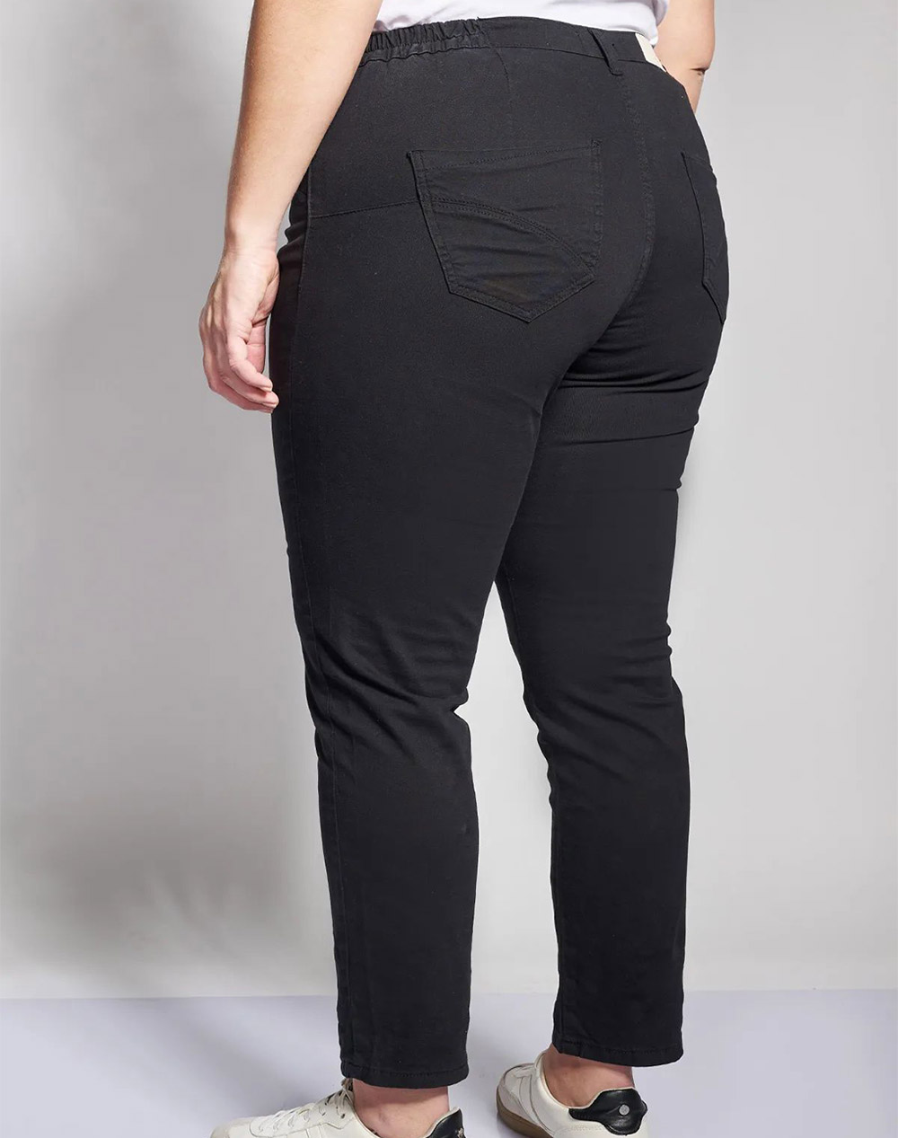 PARABITA Παντελόνι πεντάτσεπο slim fit 012610205378-002 Black φωτογραφία