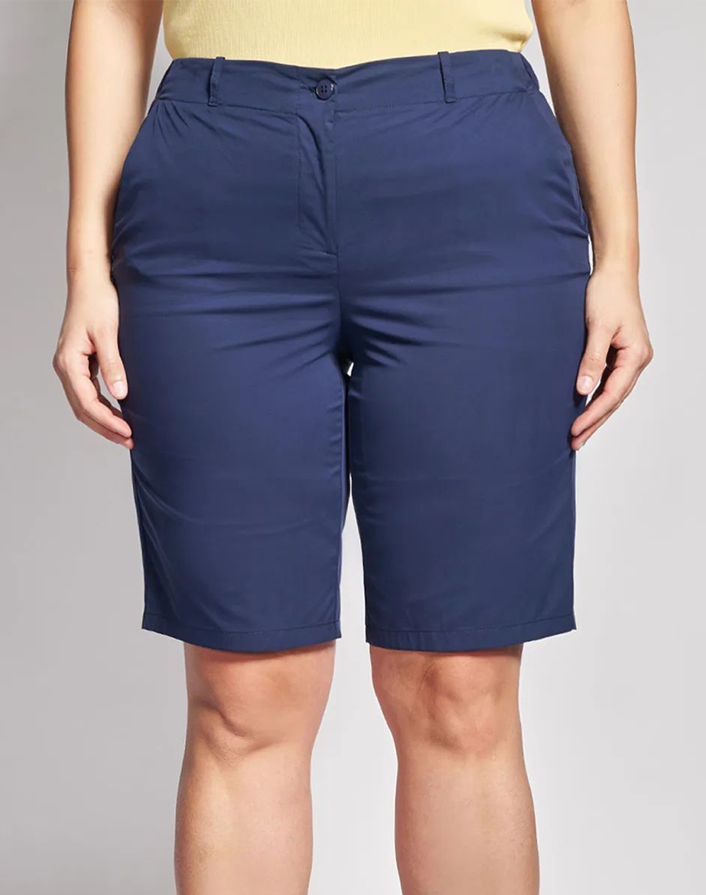 PARABITA Βερμούδα Καμπαρντίνα με τσέπες 012610207737-003 NavyBlue