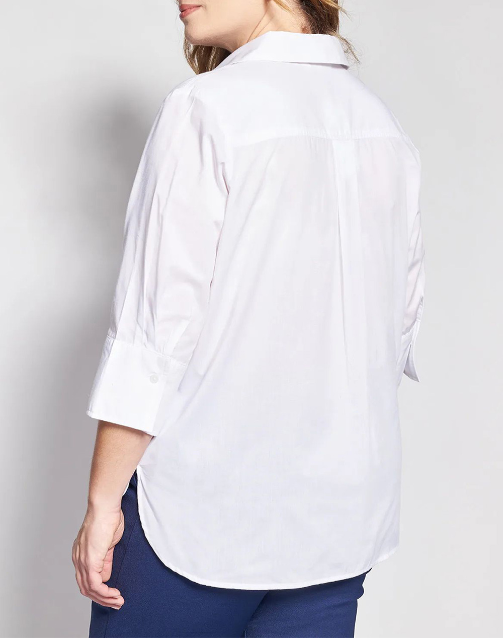 PARABITA Πουκάμισο ποπλίνα με στρας σχέδια 012610509782-001 White φωτογραφία