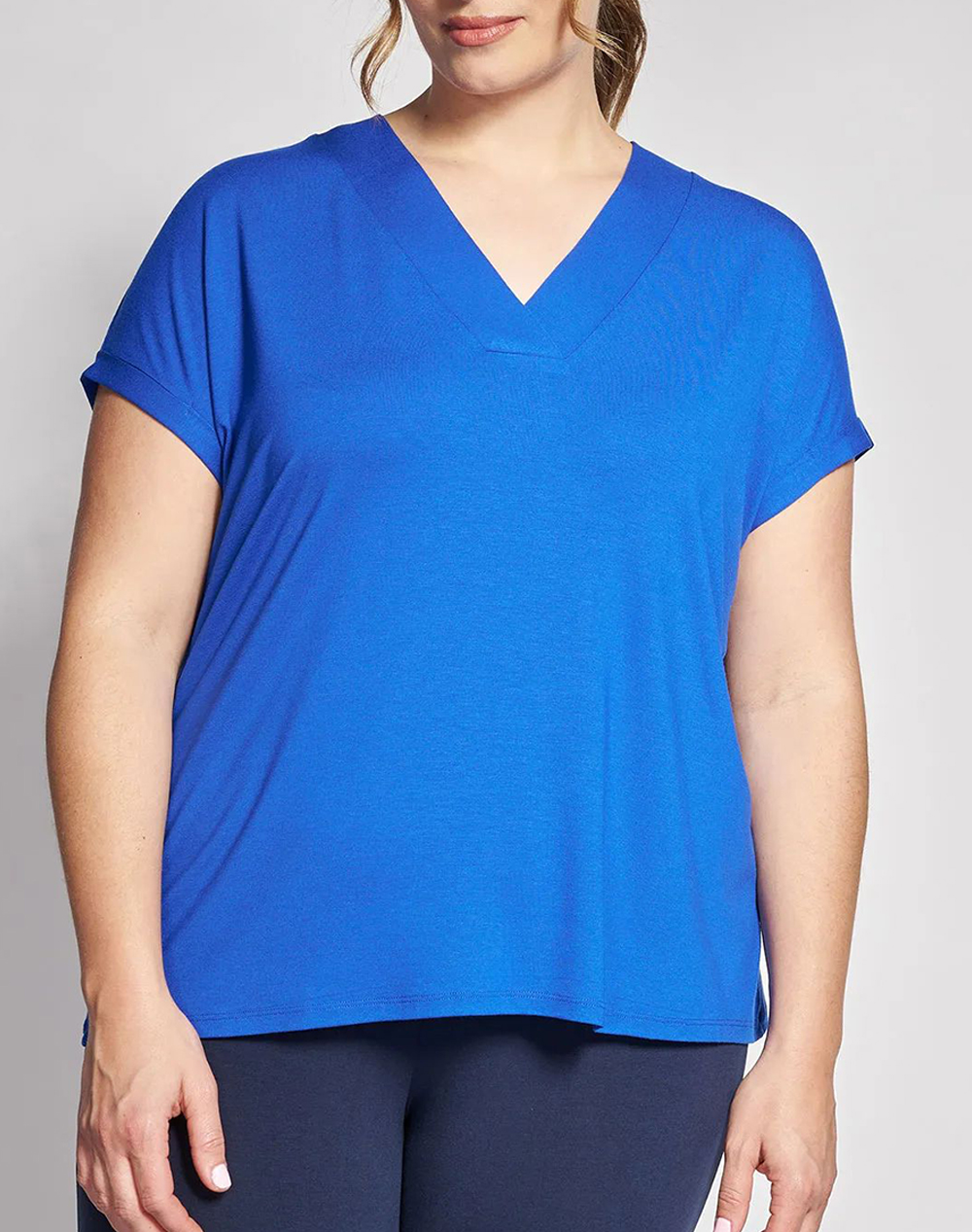 PARABITA PARABITA BASIC Μπλούζα με φάσα V 002610100485-038 RoyalBlue