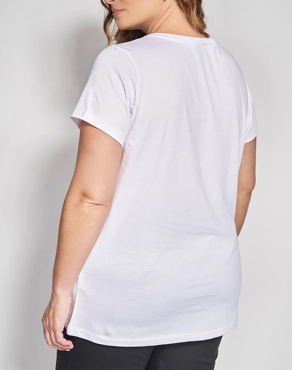 PARABITA PARABITA T-shirt μπλούζα με τύπωμα 012610100570-001 White - 2