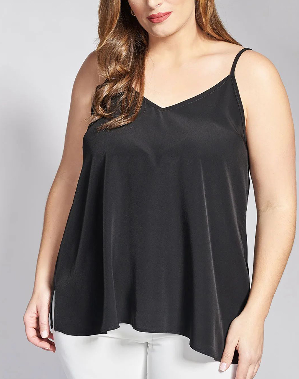 PARABITA Lingerie κρεπ τοπ σε γραμμή-Α 012610189476-002 Black